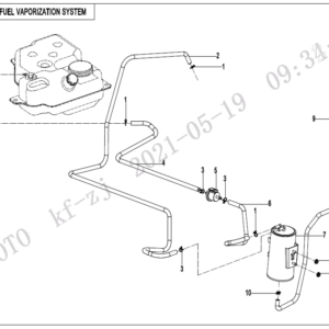 Diagram:  2022 CFMoto ZFORCE 800 Trail CF800US-A FUEL EVAPORATION SYSTEM [F36-V4]
