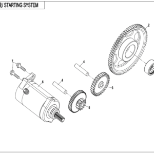 Diagram:  2022 CFMoto ZFORCE 800 Trail CF800US-A STARTING SYSTEM [E09]