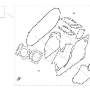 Diagram:  2022 CFMoto ZFORCE 800 Trail CF800US-A ENGINE GASKET SET [E29]
