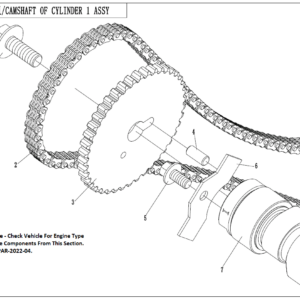 Diagram:  2022 CFMoto ZFORCE 800 Trail CF800US-A CAMSHAFT, CYLINDER 1 [E39]