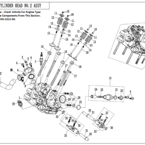 Diagram:  2022 CFMoto ZFORCE 800 Trail CF800US-A CYLINDER HEAD #2 [E41]