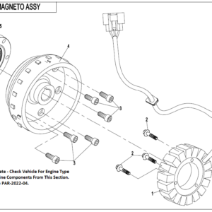 Diagram:  2022 CFMoto ZFORCE 800 Trail CF800US-A MAGNETO ASSY. [E43]