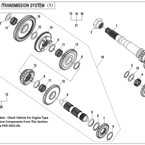 Diagram:  2022 CFMoto ZFORCE 800 Trail CF800US-A TRANSMISSION (1) [E46]