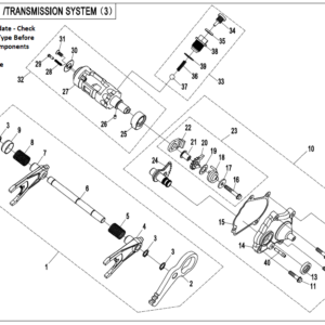 Diagram:  2022 CFMoto ZFORCE 800 Trail CF800US-A TRANSMISSION (3) [E48]
