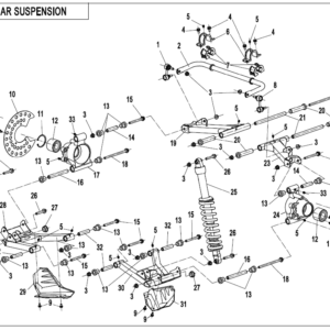 Diagram:  2020 CFMoto ZFORCE 800 Trail CF800US-A REAR SUSPENSION [F06-B-V2]