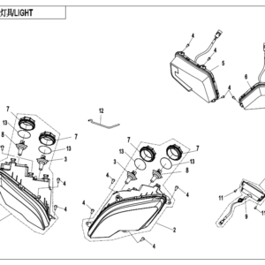 Diagram:  2020 CFMoto ZFORCE 800 Trail CF800US-A LIGHT(NA) [F16-B]