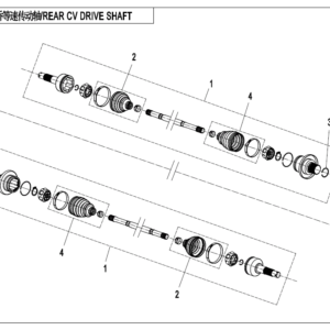 Diagram:  2020 CFMoto ZFORCE 800 Trail CF800US-A REAR CV SHAFT [F28-D]