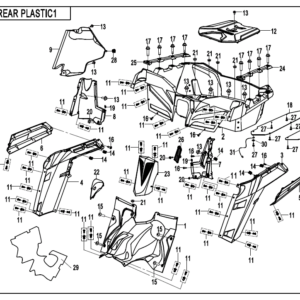 Diagram:  2020 CFMoto ZFORCE 800 Trail CF800US-A REAR PLASTICS 1 [F04-6-V3]