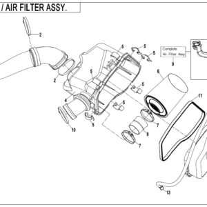 Diagram:  2020 CFMoto ZFORCE 800 Trail CF800US-A AIR FILTER ASSY. [F41]