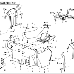 Diagram:  2020 CFMoto ZFORCE 800 Trail CF800US-A MIDDLE PLASTICS 1 [F04-3-V2]