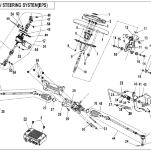 Diagram:  2020 CFMoto ZFORCE 800 Trail CF800US-A STEERING SYSTEM(EPS) [F10-B-V2]