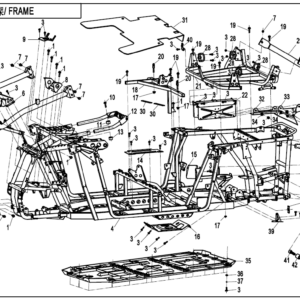 Diagram:  2020 CFMoto ZFORCE 800 Trail CF800US-A FRAME [F03-B-V2]
