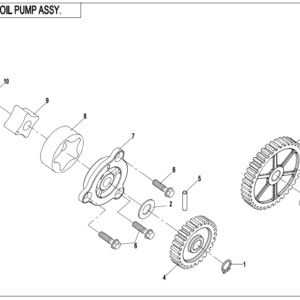 Diagram:  2020 CFMoto ZFORCE 800 Trail CF800US-A OIL PUMP ASSY. [E07]