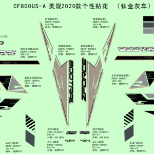 Diagram:  2020 CFMoto ZFORCE 800 Trail CF800US-A DECAL(FOR 2020 USA TITANIUM GREY(GLOSS) VEHICLE) [F19-1-C]