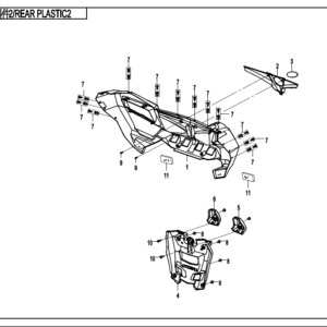 Diagram:  2021 CFMoto ZFORCE 800 Trail CF800US-A REAR PLASTICS 2 [F04-7]