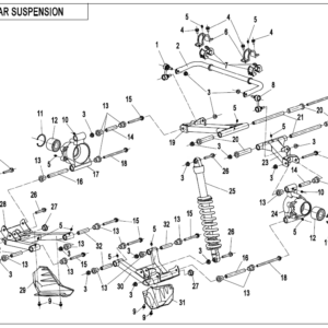 Diagram:  2021 CFMoto ZFORCE 800 Trail CF800US-A REAR SUSPENSION [F06-B-V3]