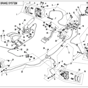 Diagram:  2021 CFMoto ZFORCE 800 Trail CF800US-A BRAKE SYSTEM [F08]