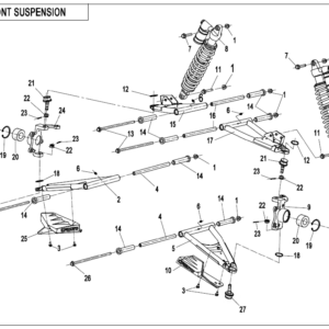 Diagram:  2021 CFMoto ZFORCE 800 Trail CF800US-A FRONT SUSPENSION [F05-B-V4]