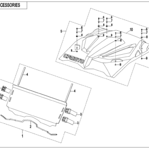 Diagram:  2021 CFMoto ZFORCE 800 Trail CF800US-A BODY ACCESSORIES(ORDINARY) [F26-2-A]