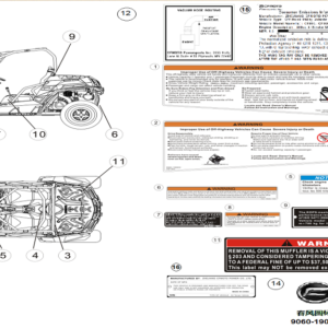 Diagram:  2021 CFMoto ZFORCE 800 Trail CF800US-A WARNING DECAL(USA) [F19-2-B-V6]