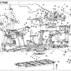 Diagram:  2021 CFMoto ZFORCE 800 Trail CF800US-A FRAME [F03-B-V2]