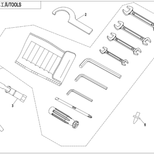 Diagram:  2021 CFMoto ZFORCE 800 Trail CF800US-A TOOLS [F20-V2]