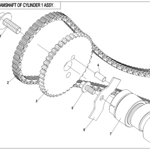 Diagram:  2021 CFMoto ZFORCE 800 Trail CF800US-A CAMSHAFT OF CYLINDER 1 ASSY. [E02-4]