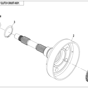 Diagram:  2021 CFMoto ZFORCE 800 Trail CF800US-A CLUTCH DRUM ASSY. [E05-3]