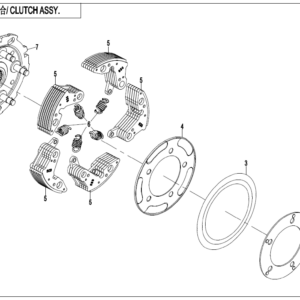 Diagram:  2021 CFMoto ZFORCE 800 Trail CF800US-A CLUTCH ASSY. [E05-4]