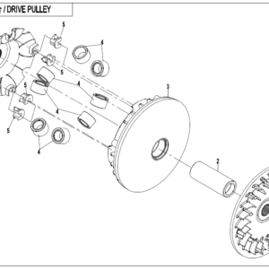 Diagram:  2021 CFMoto ZFORCE 800 Trail CF800US-A DRIVE PULLEY [E05-1]