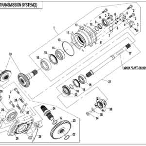 Diagram:  2021 CFMoto ZFORCE 800 Trail CF800US-A TRANSMISSION SYSTEM(2) [E06-2-B-V2]