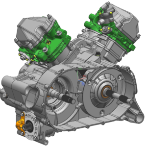 Diagram:  2021 CFMoto ZFORCE 800 Trail CF800US-A 2V91W ENGINE(SHORT FRONT OUTPUT SHAFT) [E00-2]