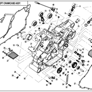 Diagram:  2021 CFMoto ZFORCE 800 Trail CF800US-A LEFT CRANKCASE ASSY. [E01-1-A-V4]