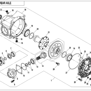 Diagram:  2021 CFMoto ZFORCE 800 Trail CF800US-A REAR AXLE(NO DIFFERENTIAL) [F33-B-V3]