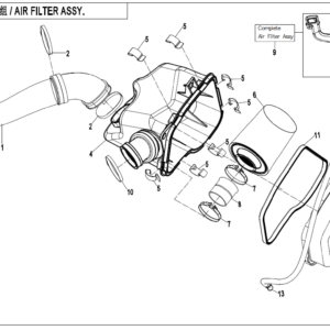 Diagram:  2021 CFMoto ZFORCE 800 Trail CF800US-A AIR FILTER ASSY. [F41]