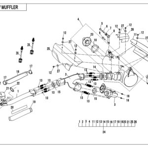 Diagram:  2019 CFMoto ZFORCE 800 Trail CF800US-A MUFFLER [F02]