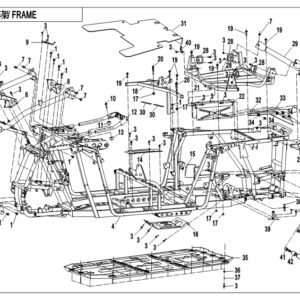 Diagram:  2019 CFMoto ZFORCE 800 Trail CF800US-A FRAME(2018) [F03-B]