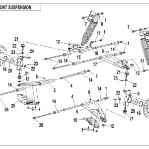 Diagram:  2019 CFMoto ZFORCE 800 Trail CF800US-A FRONT SUSPENSION(2018) [F05-B]