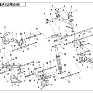 Diagram:  2019 CFMoto ZFORCE 800 Trail CF800US-A REAR SUSPENSION(2018) [F06-B]