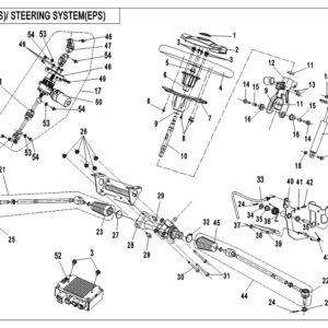 Diagram:  2019 CFMoto ZFORCE 800 Trail CF800US-A STEERING SYSTEM(EPS) [F10-B]