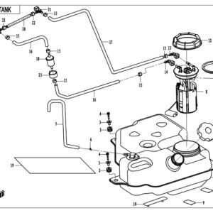 Diagram:  2019 CFMoto ZFORCE 800 Trail CF800US-A FUEL TANK [F12]