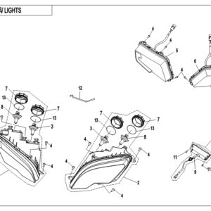 Diagram:  2019 CFMoto ZFORCE 800 Trail CF800US-A LIGHT(USA) [F16-B]