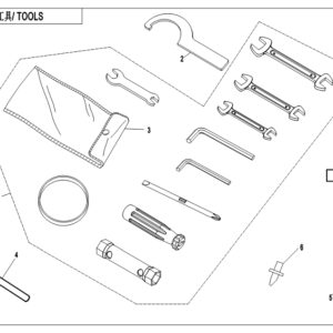 Diagram:  2019 CFMoto ZFORCE 800 Trail CF800US-A TOOLS [F20]