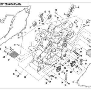Diagram:  2019 CFMoto ZFORCE 800 Trail CF800US-A LEFT CRANKCASE ASSY. [E01-1-A]