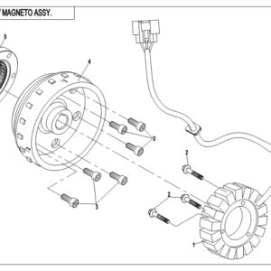 Diagram:  2019 CFMoto ZFORCE 800 Trail CF800US-A MAGNETO ASSY.(HIGH POWER) [E03-B]