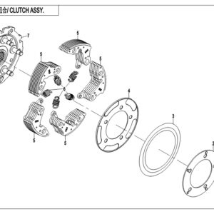 Diagram:  2019 CFMoto ZFORCE 800 Trail CF800US-A WET CLUTCH ASSY. [E05-4]