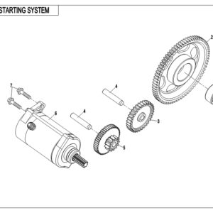 Diagram:  2019 CFMoto ZFORCE 800 Trail CF800US-A STARTING SYSTEM [E09]
