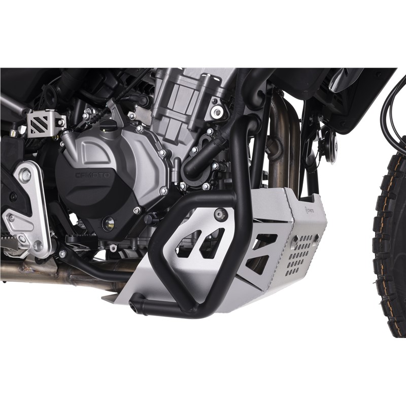 Engine Guard, Lower - Grey, CFMoto OEM - 6AQV-802000-6001